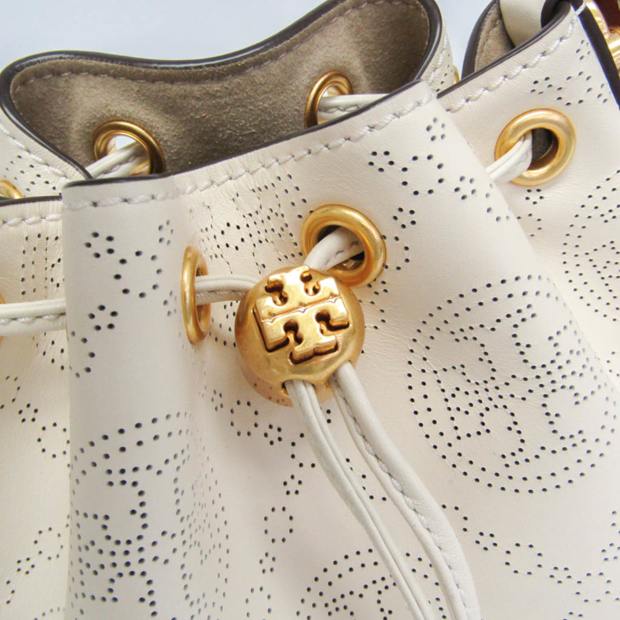 Tory Burch T Monogram · Perforated Bucket
