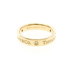 Tiffany Flat Band · Three Diamonds · Rose Gold
