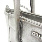 Miu Miu Nappa Biker · Metallic Leather