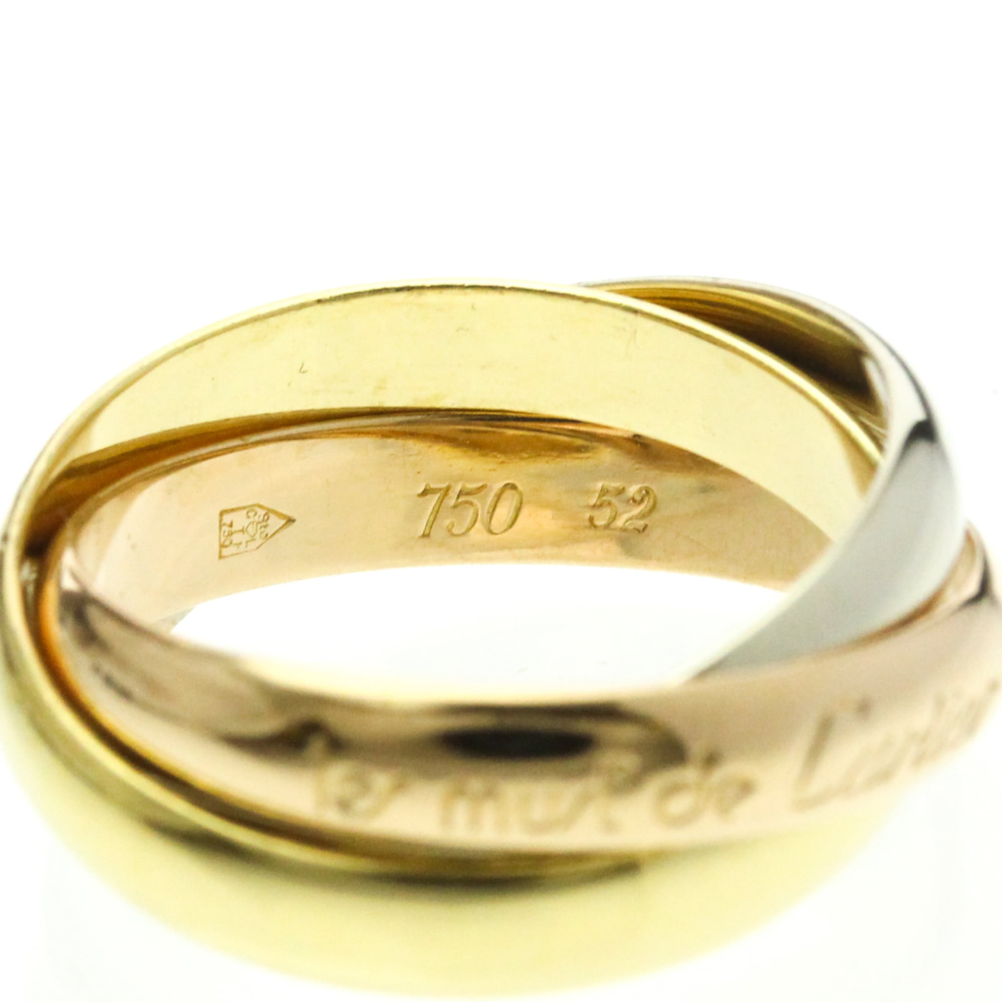 Cartier Trinity · Tri-Gold Band Ring