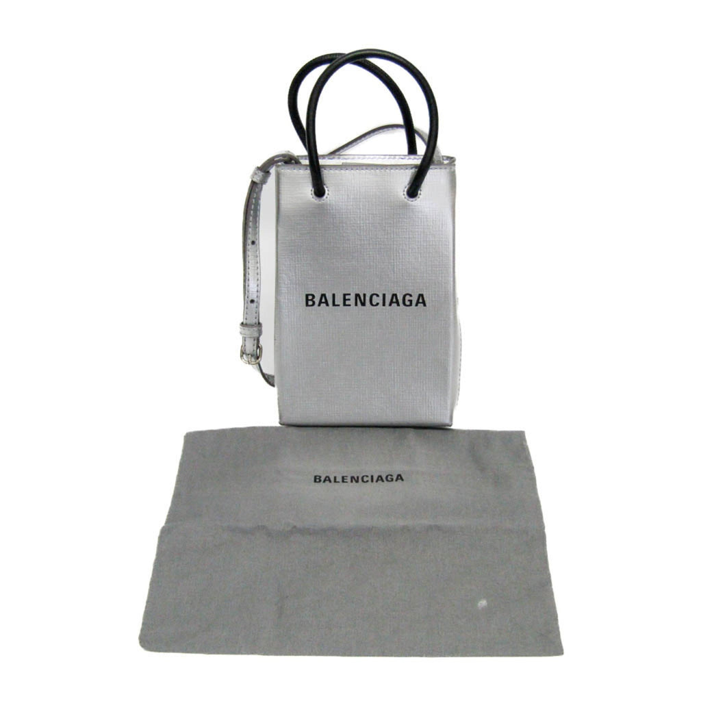 Balenciaga Shopping Phone Holder · Leather