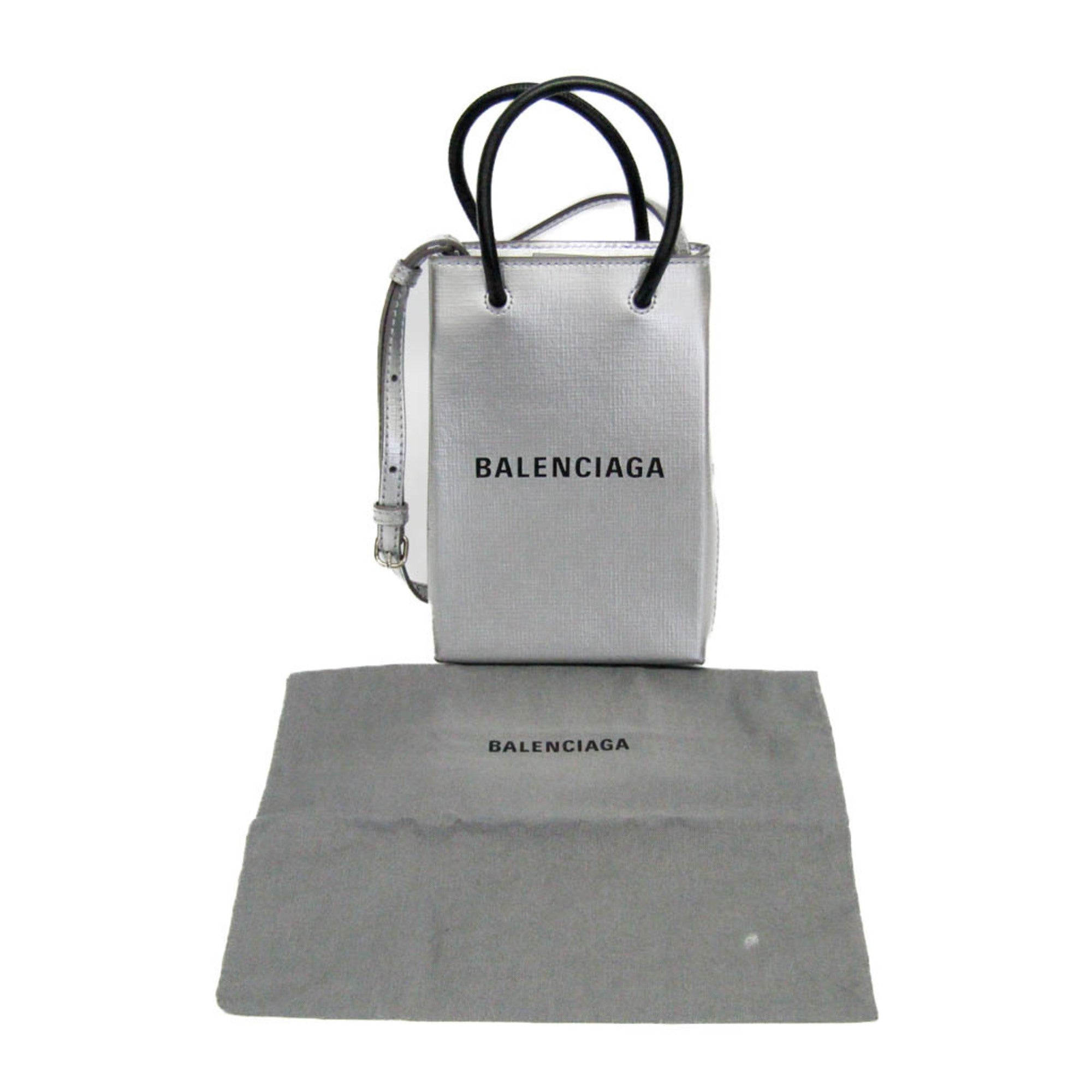Balenciaga Shopping Phone Holder · Leather