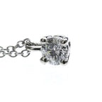 Tiffany Solitaire Diamond · Platinum Necklace