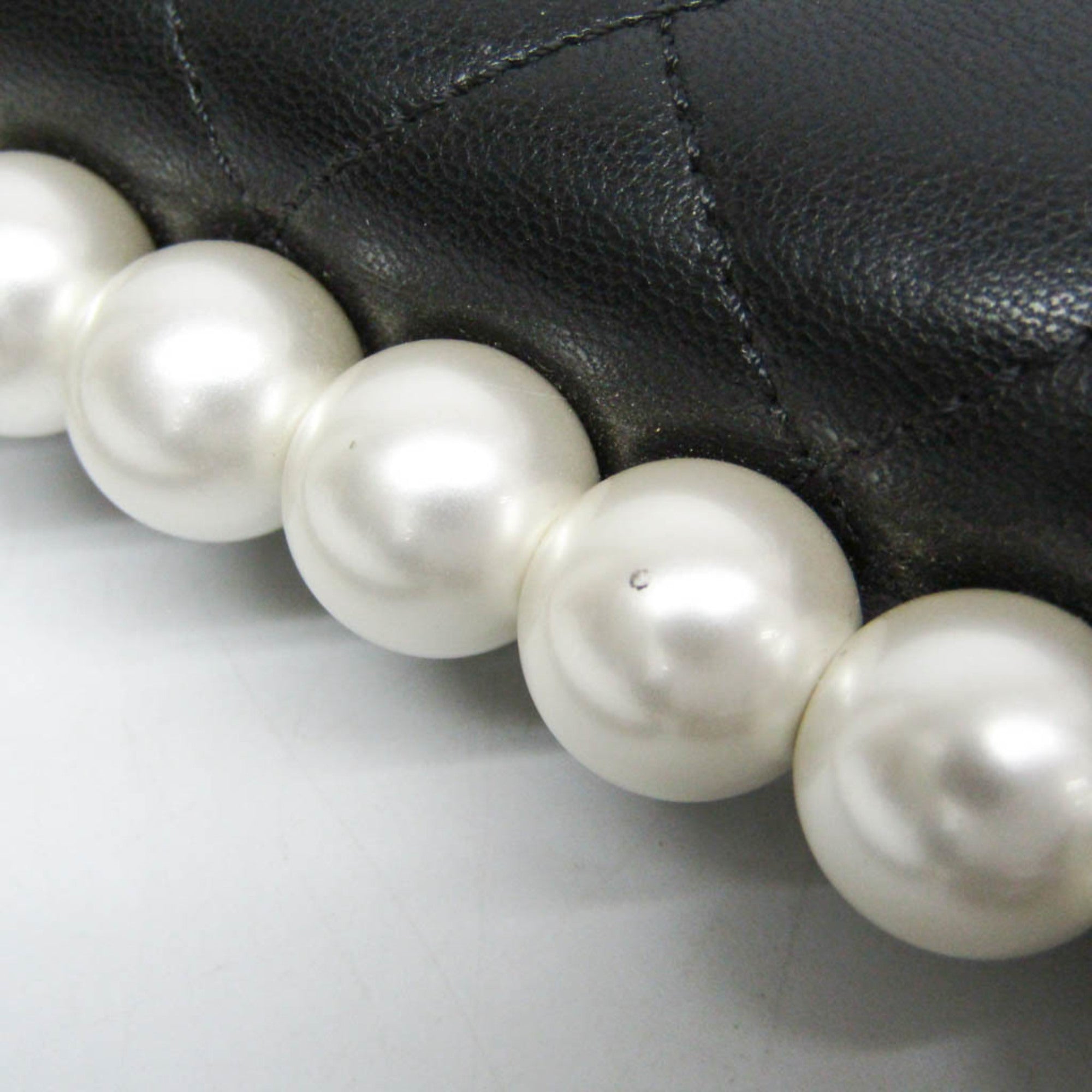 Chanel Matelassé · Lambskin · Pearl Chain