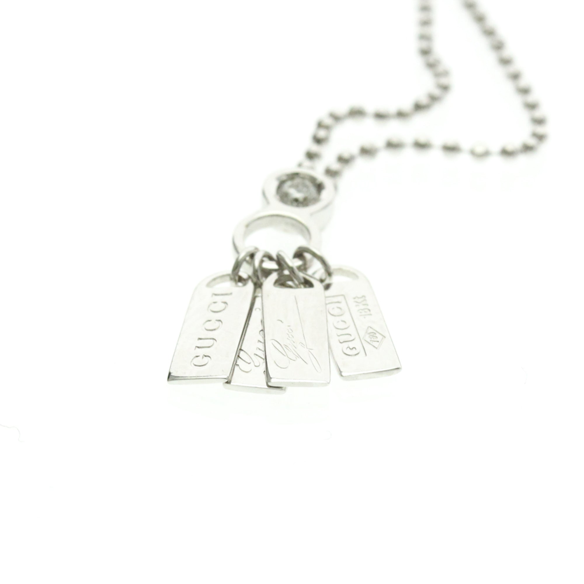 Gucci Diamond Tag · 18K White Gold