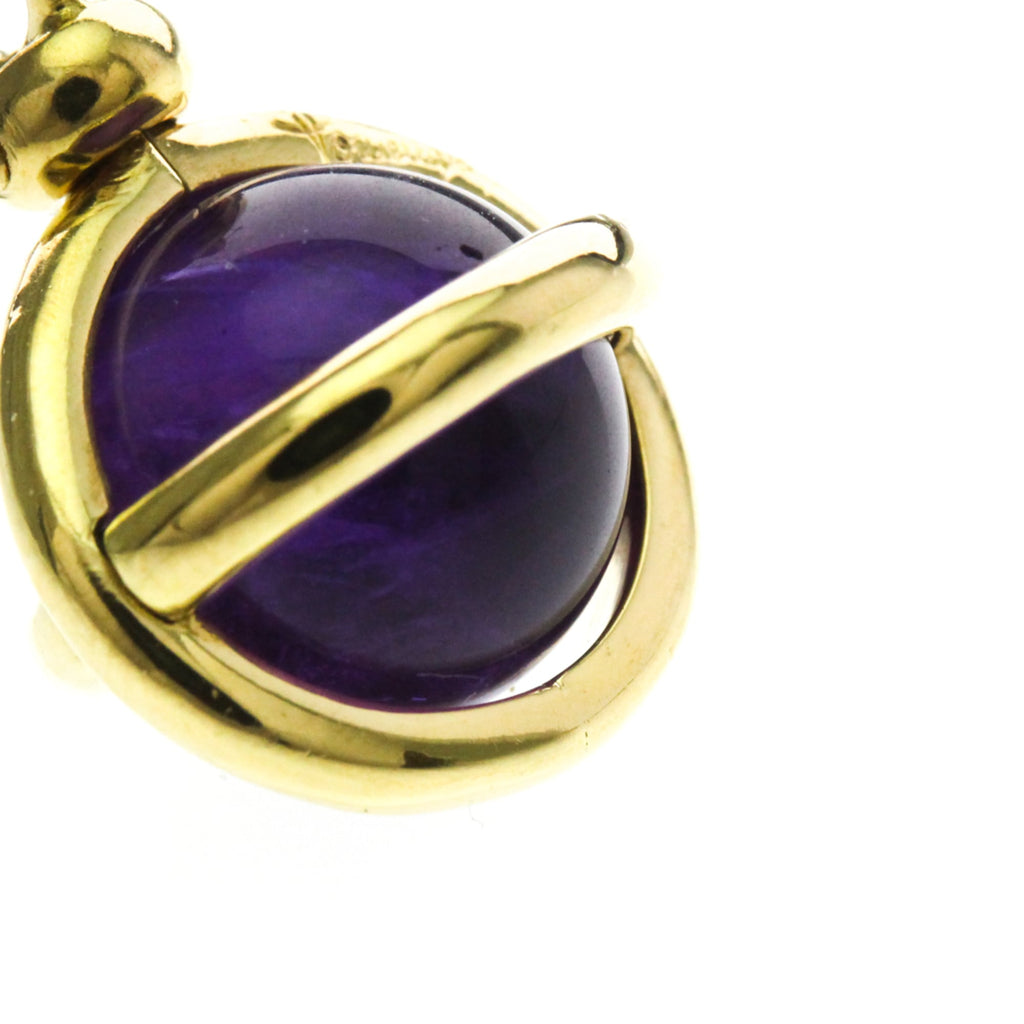 Pomellato Amethyst Charm · 18K Yellow Gold