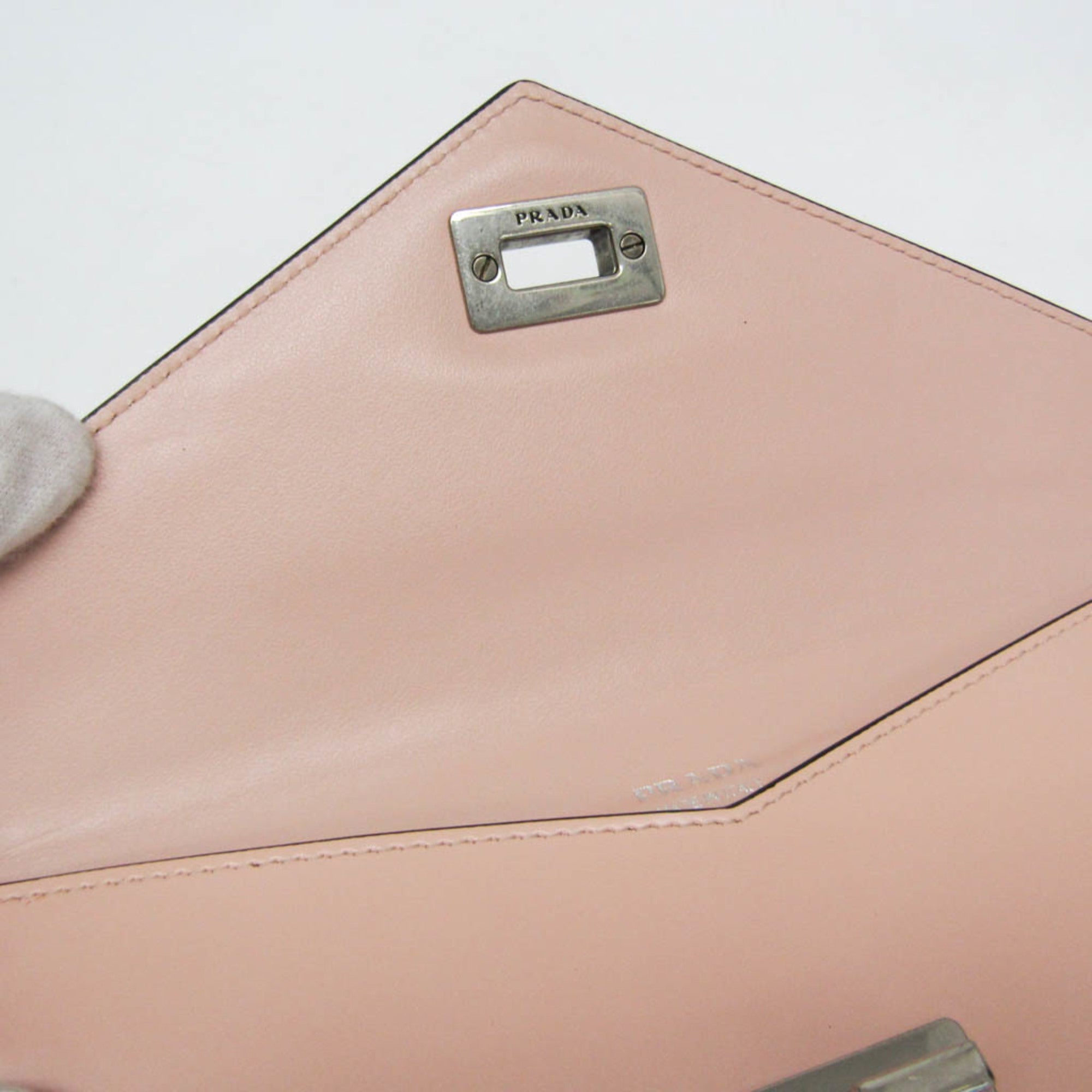 Prada Envelope Chain · Leather Clutch
