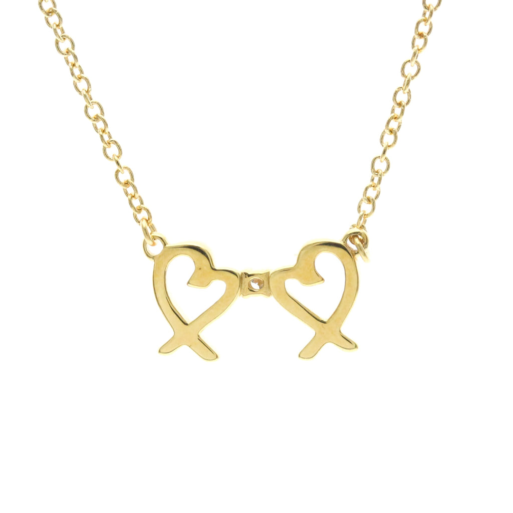 Tiffany Double Loving Heart · 18K Yellow Gold