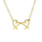 Tiffany Double Loving Heart · 18K Yellow Gold