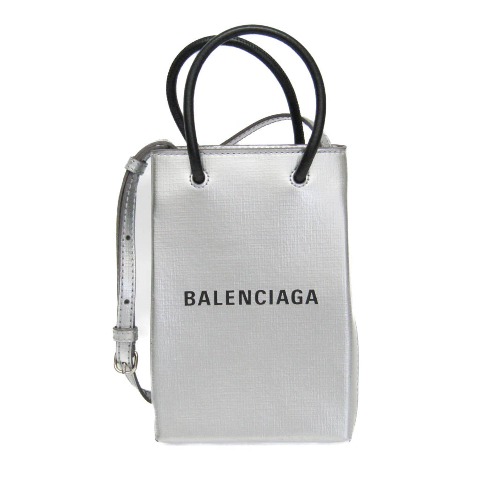 Balenciaga Shopping Phone Holder · Leather
