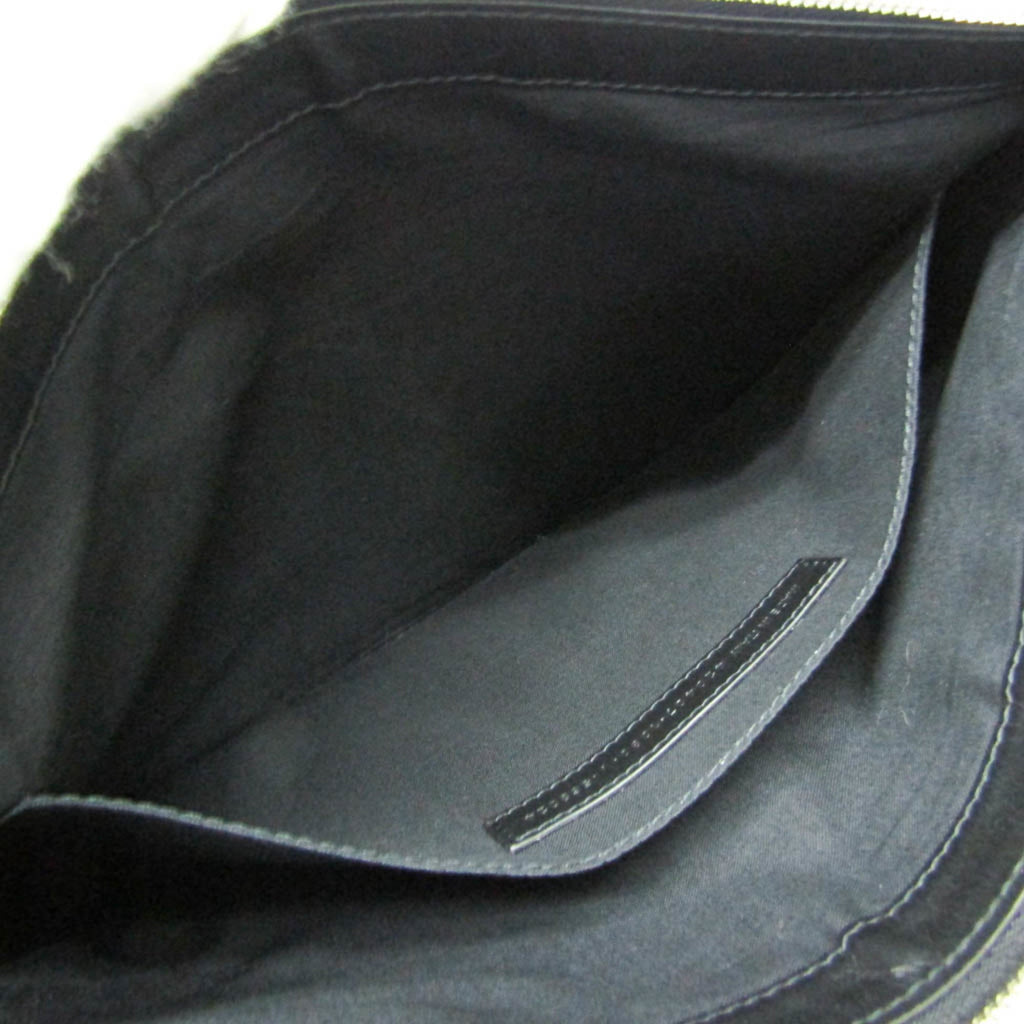 Balenciaga Navy Clip · Canvas Clutch