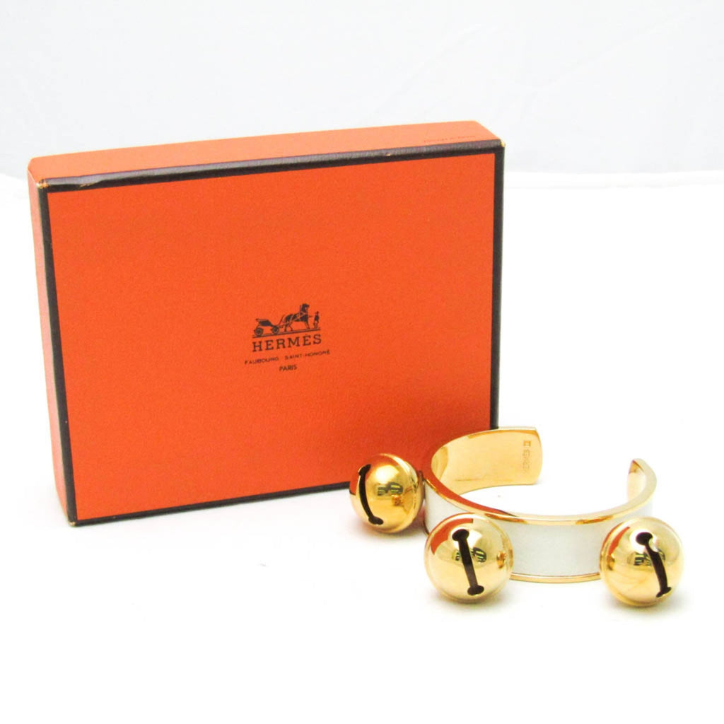 Hermès Bell · Leather & Metal Bangle
