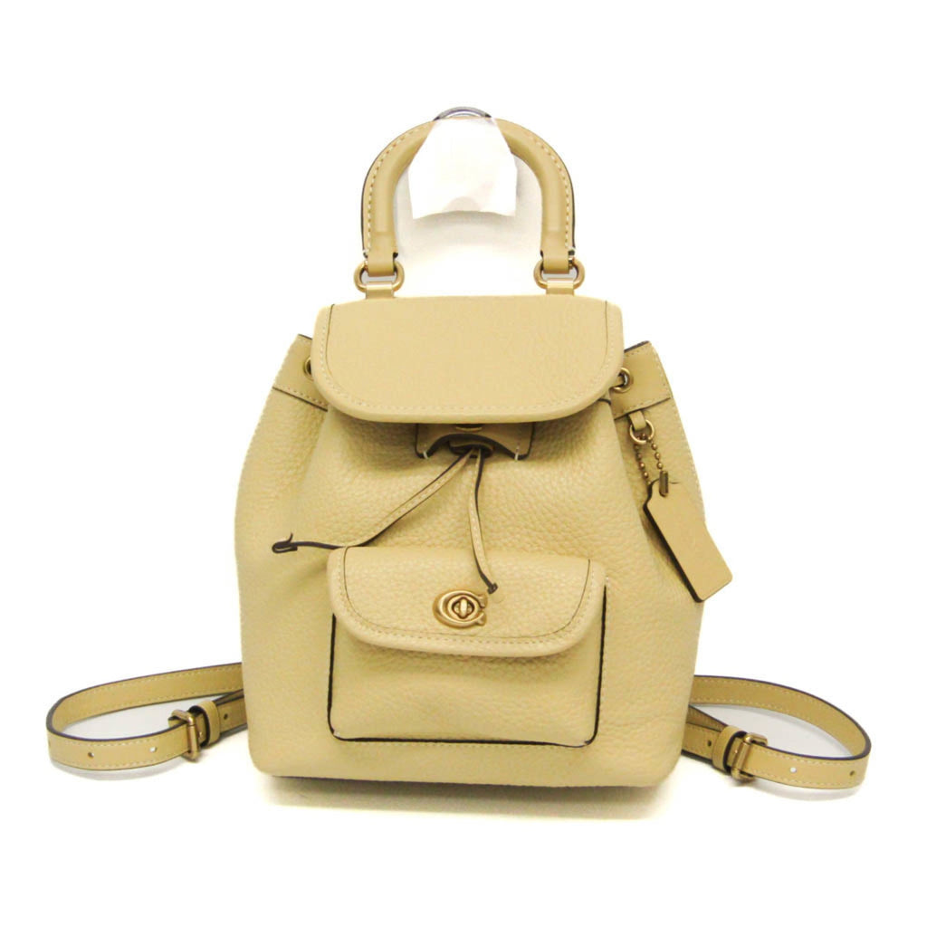 Coach Leah · Leather Backpack