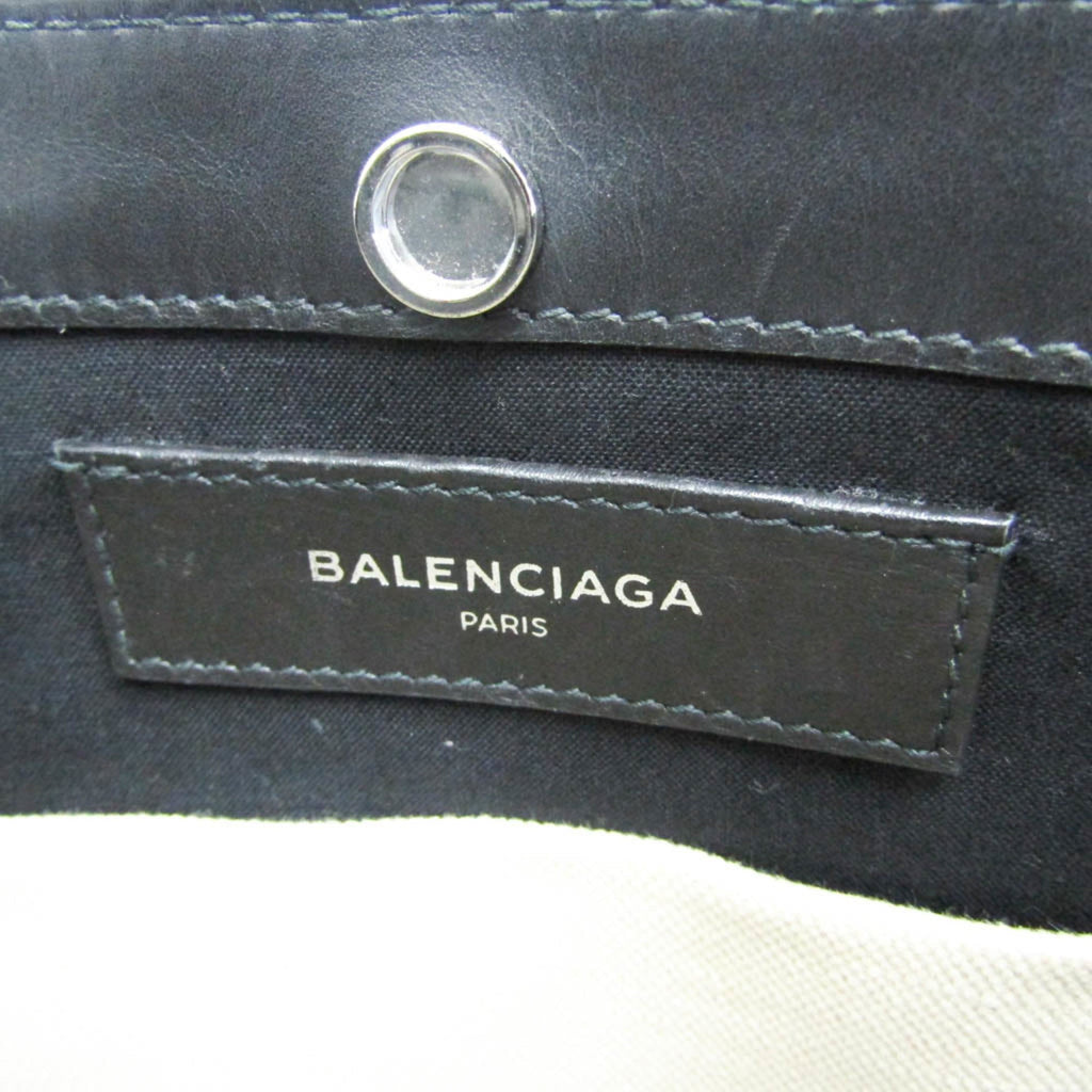 Balenciaga Navy Pochette · Canvas & Leather