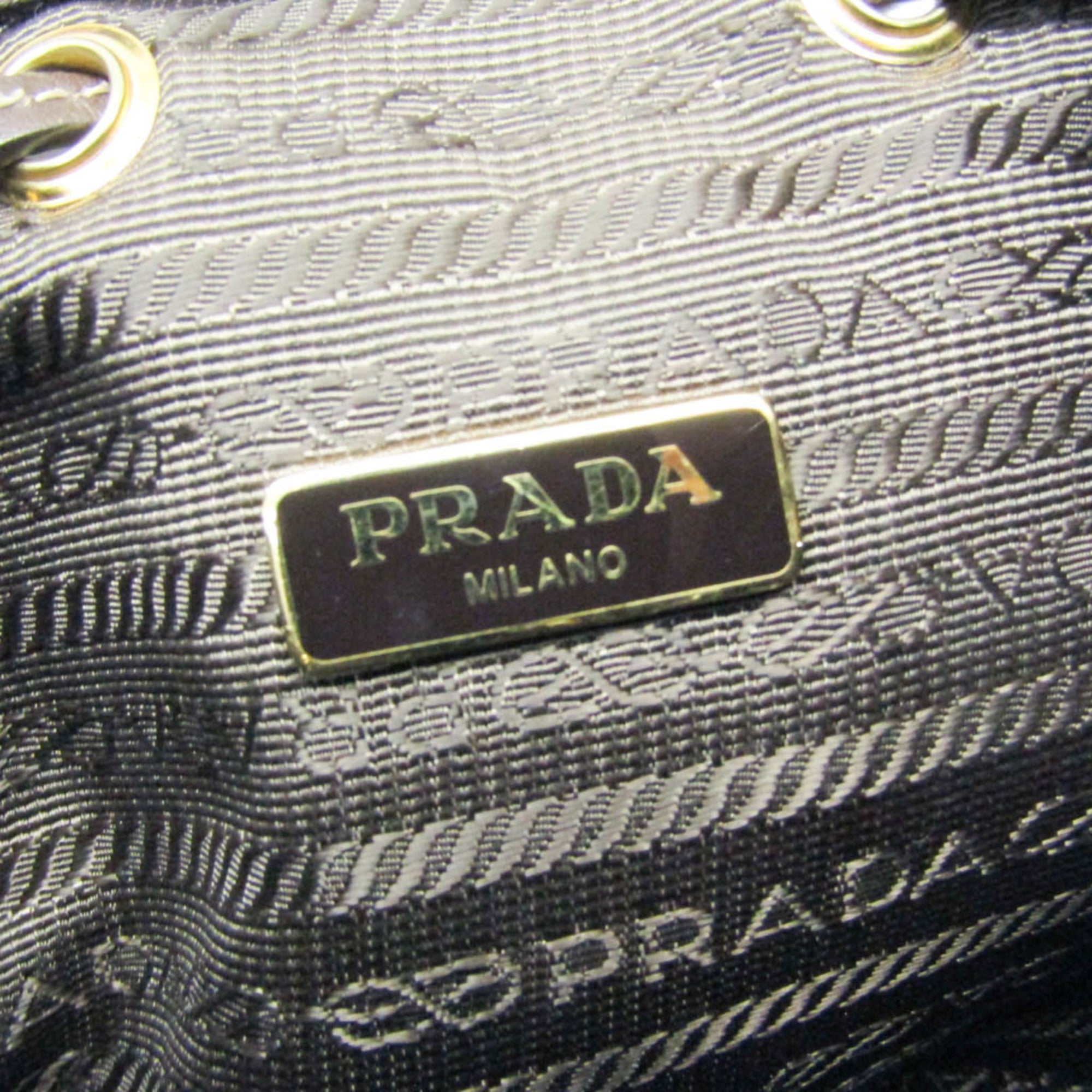 Prada Logo Jacquard · Drawstring Bag