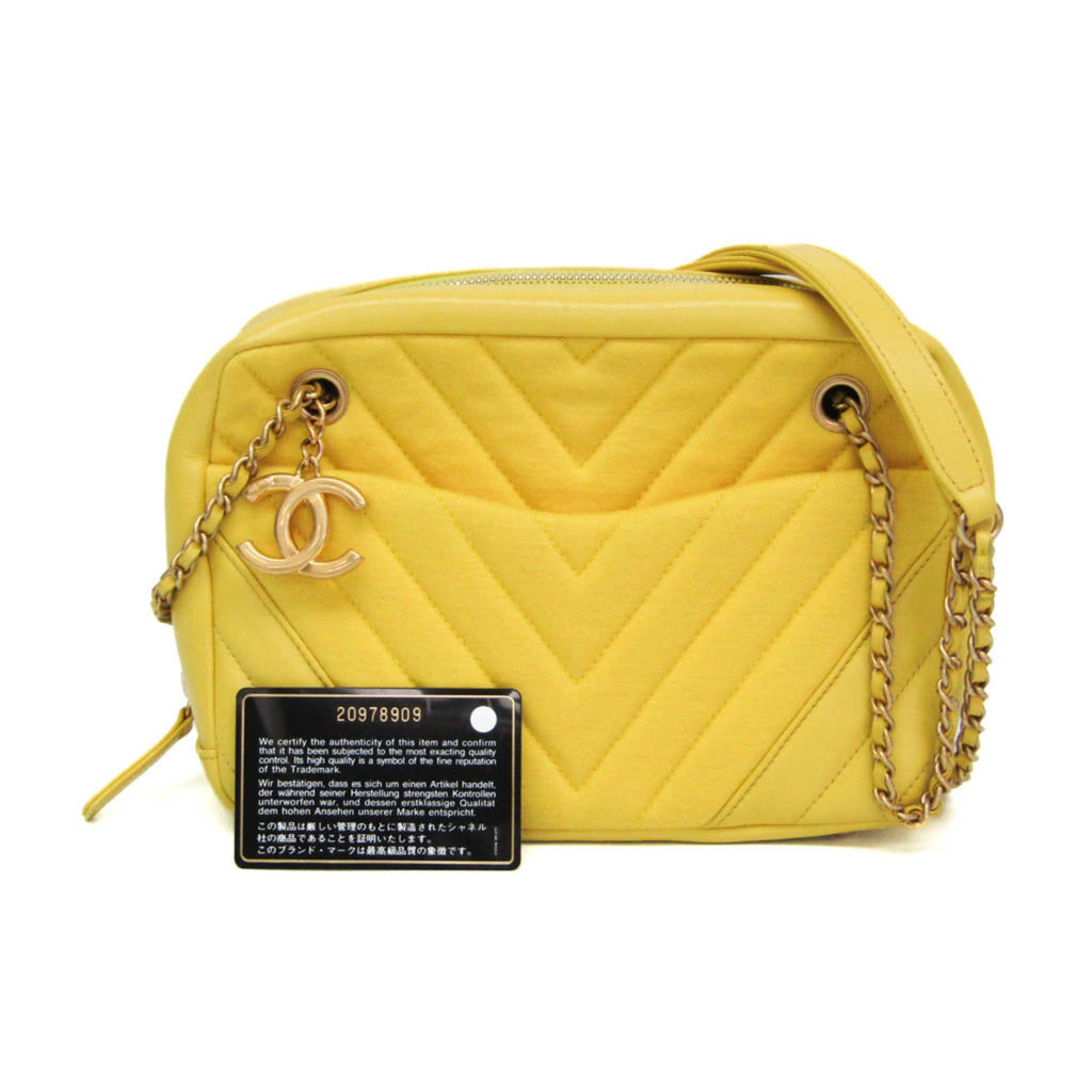 Chanel Chevron V-Stitch · Lamb Leather