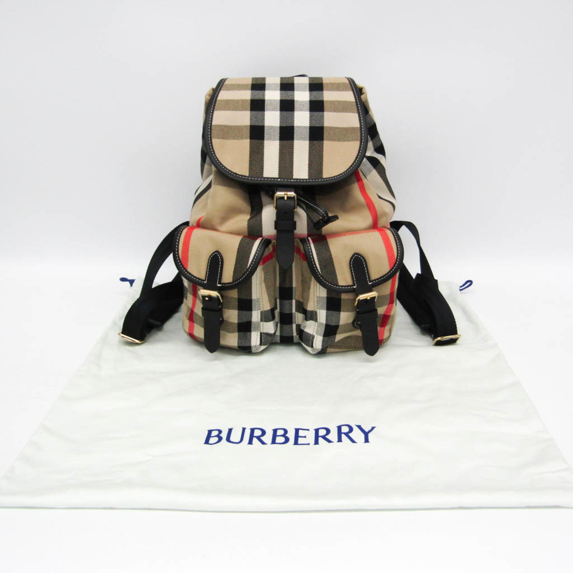 Burberry Enfild · Check Canvas & Leather