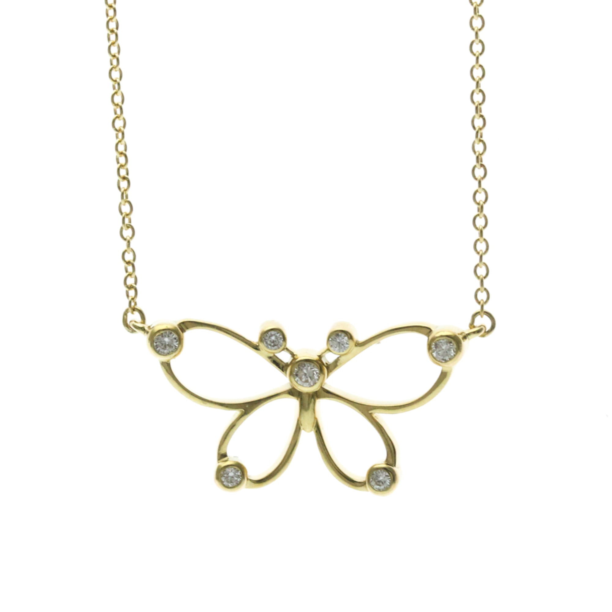 Tiffany Butterfly · Diamond · 18K Yellow Gold