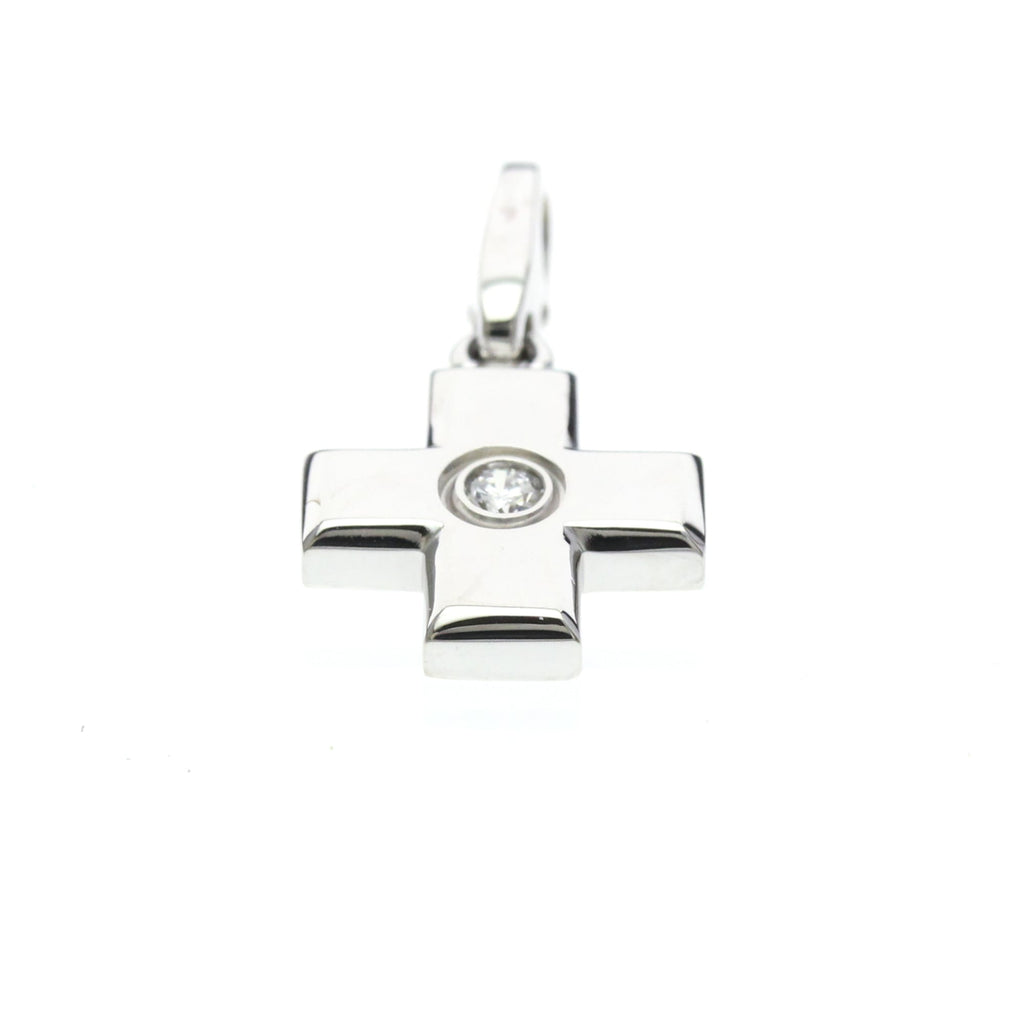 Cartier Cross · 18K White Gold · Diamond