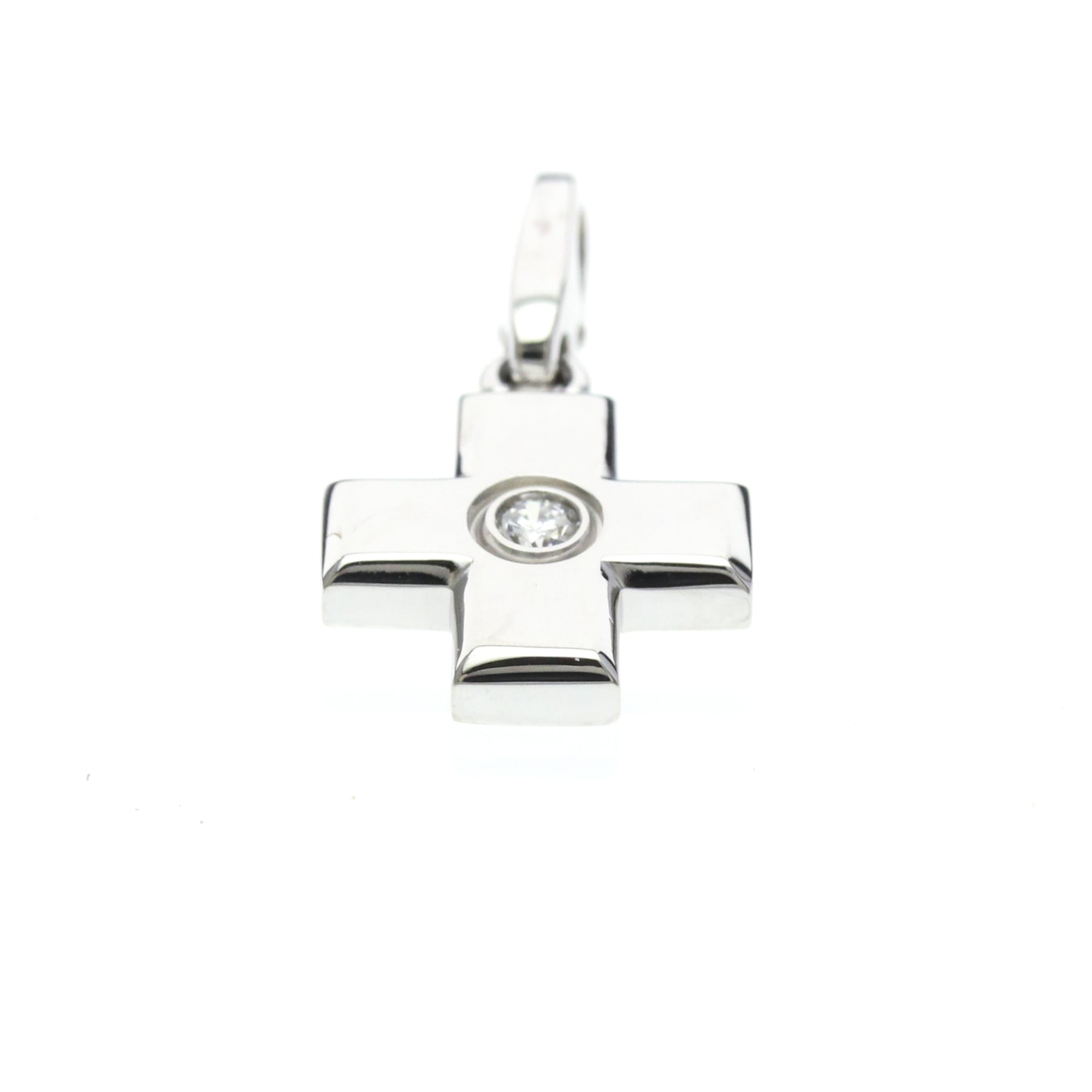 Cartier Cross · 18K White Gold · Diamond