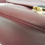 Balenciaga · Leather Shoulder Bag · Bordeaux