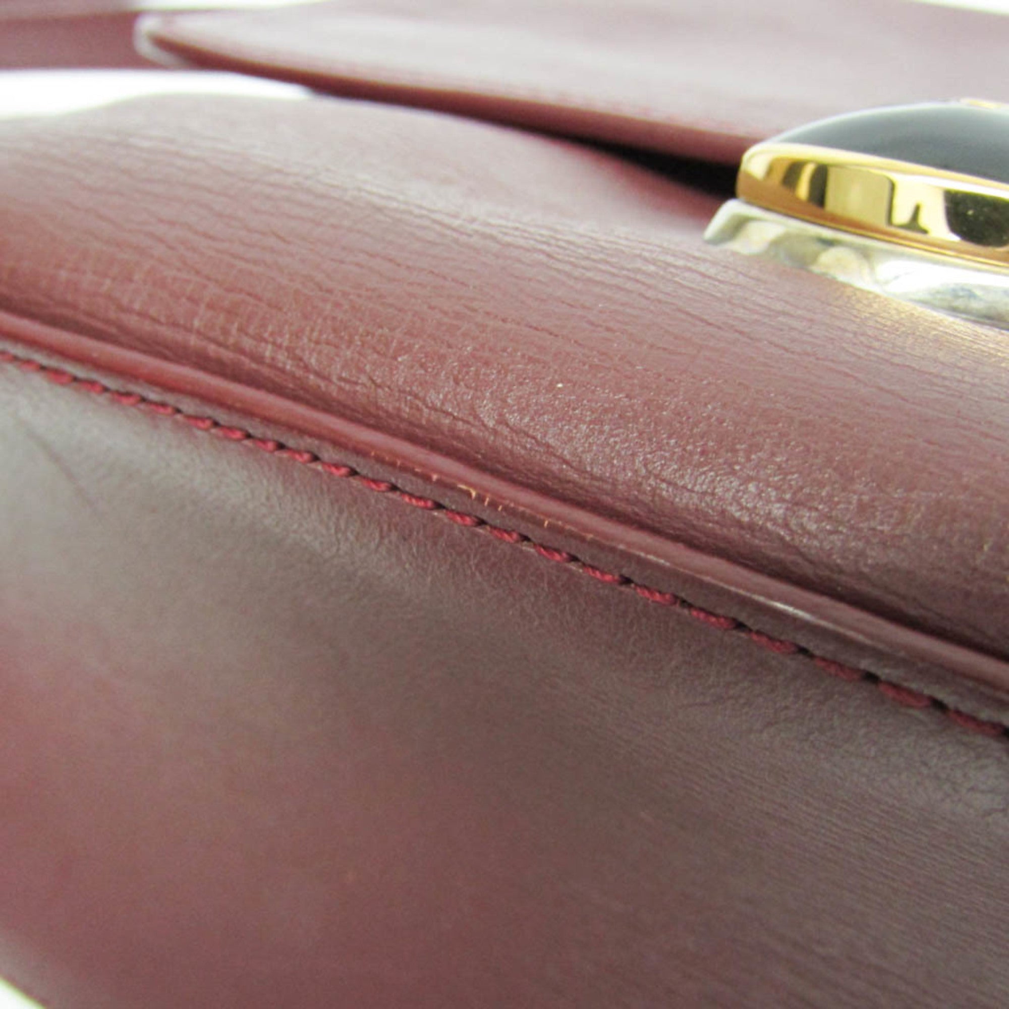 Balenciaga · Leather Shoulder Bag · Bordeaux