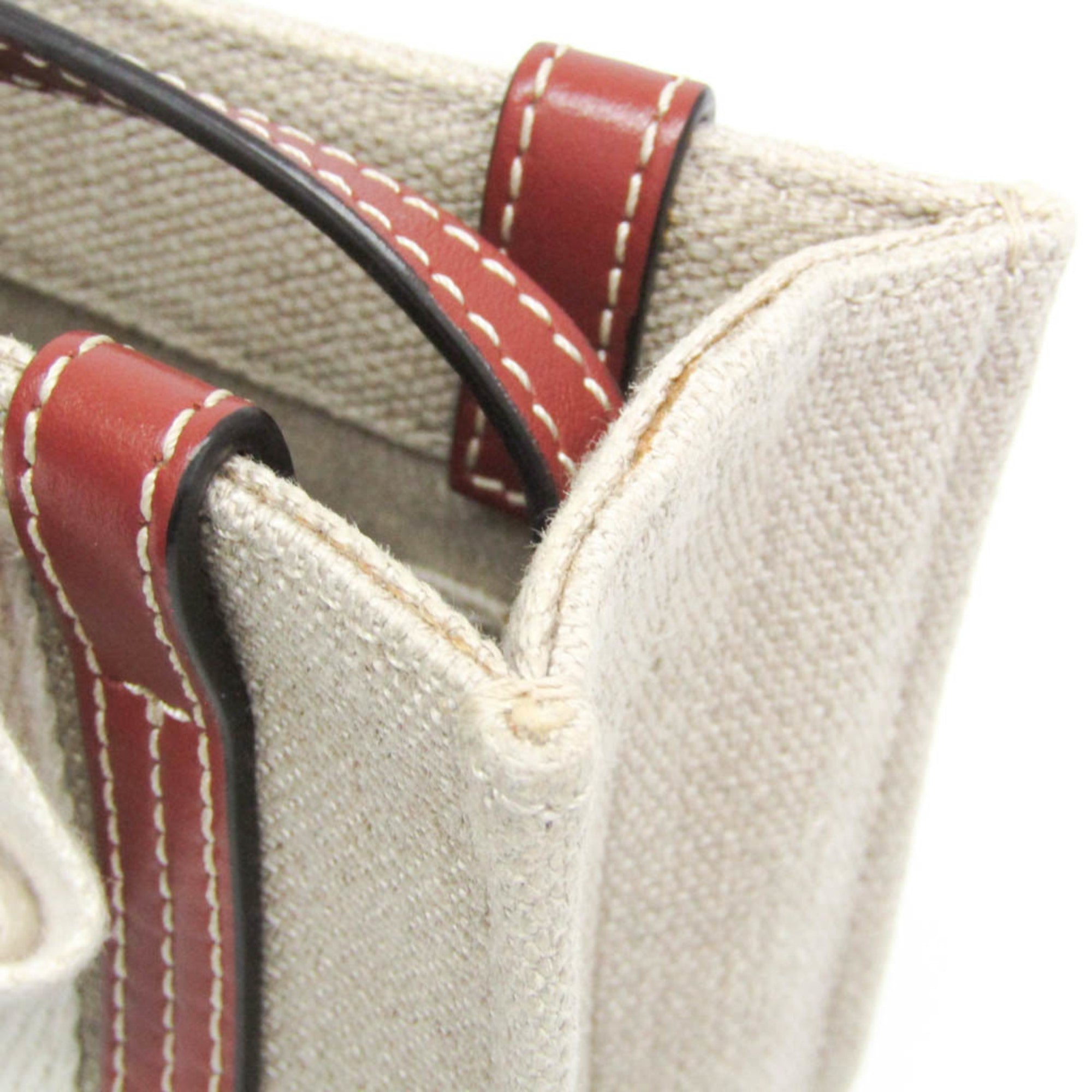 Chloé Woody Mini · Canvas & Leather