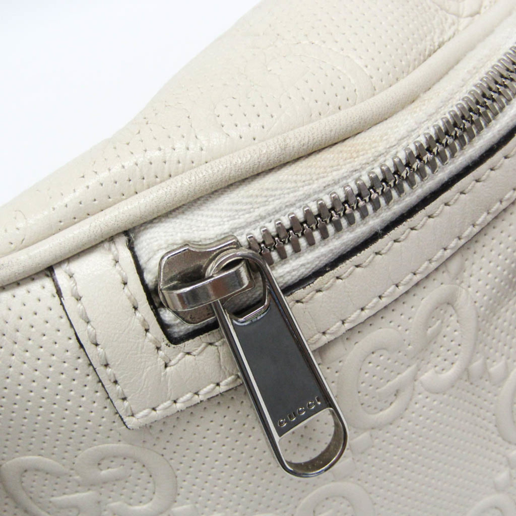 Gucci GG Embossed · Leather Belt Bag