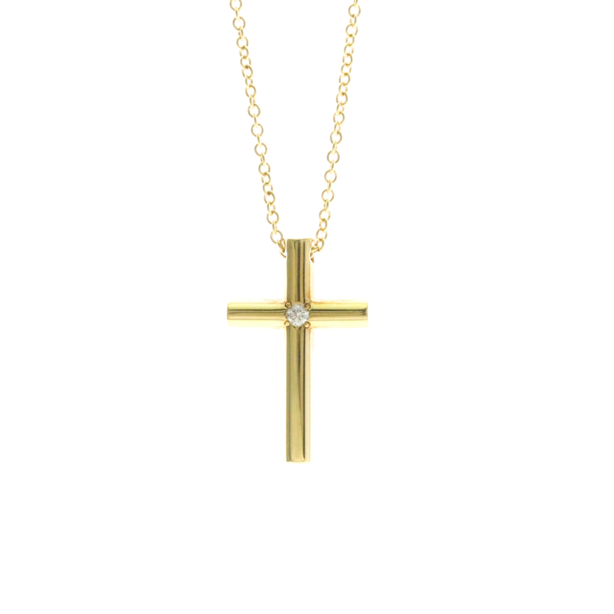 Tiffany Cross · Diamond · 18K Yellow Gold