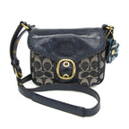Coach Signature · Denim & Patent Leather