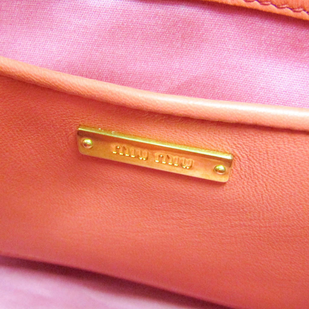 Miu Miu Matelassé · Leather