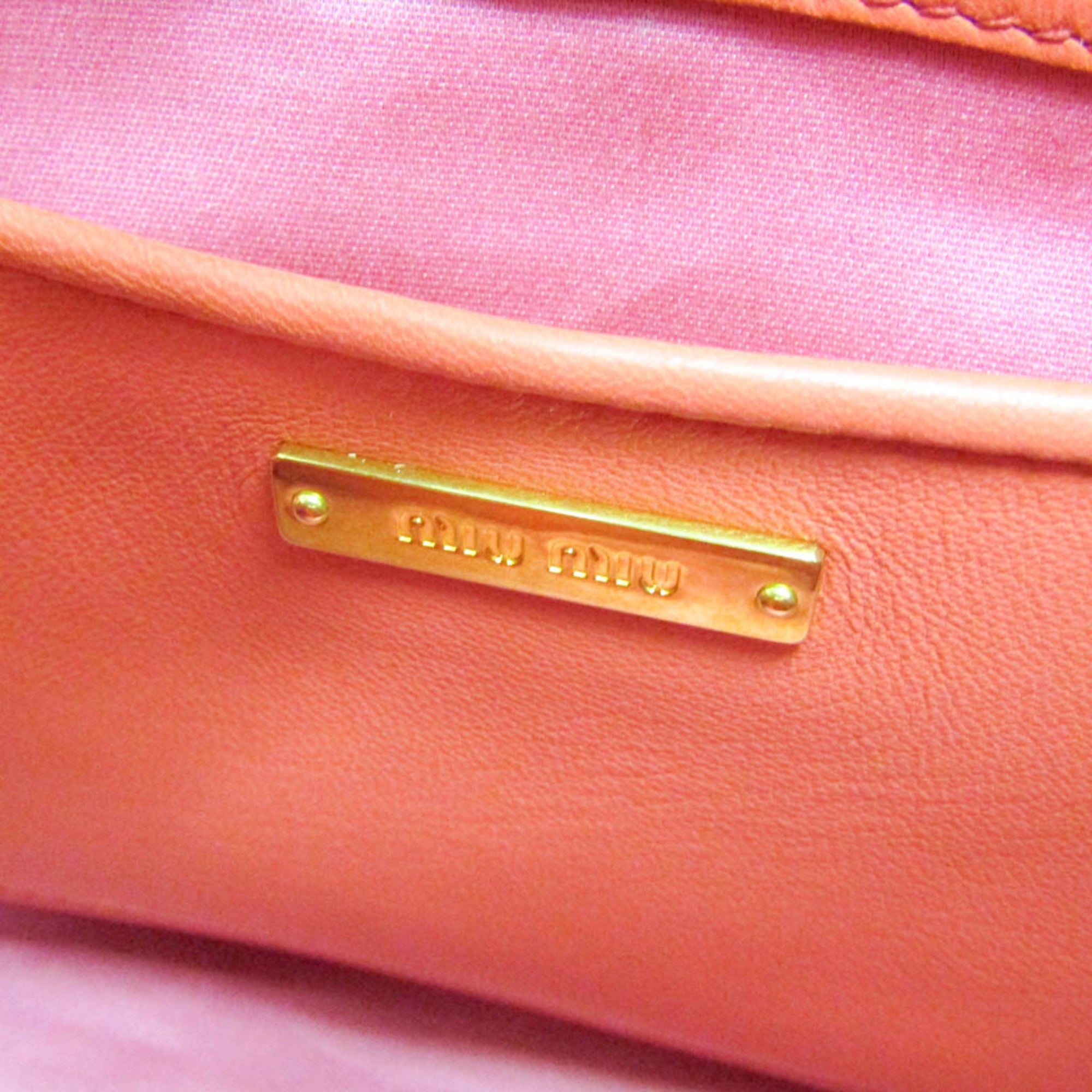 Miu Miu Matelassé · Leather