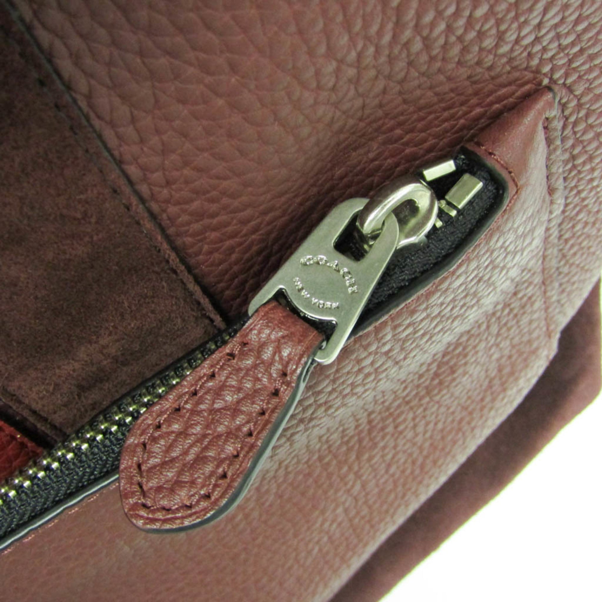 Coach Manhattan · Leather & Suede Backpack