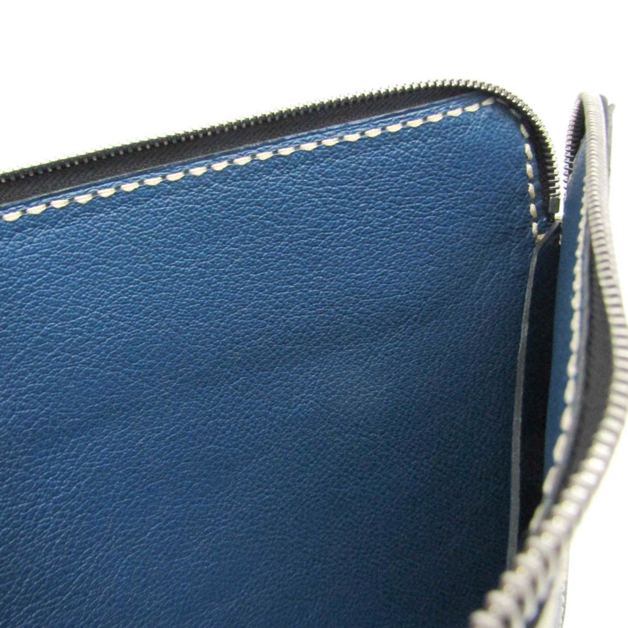 Moreau Leather Clutch · Two-Tone