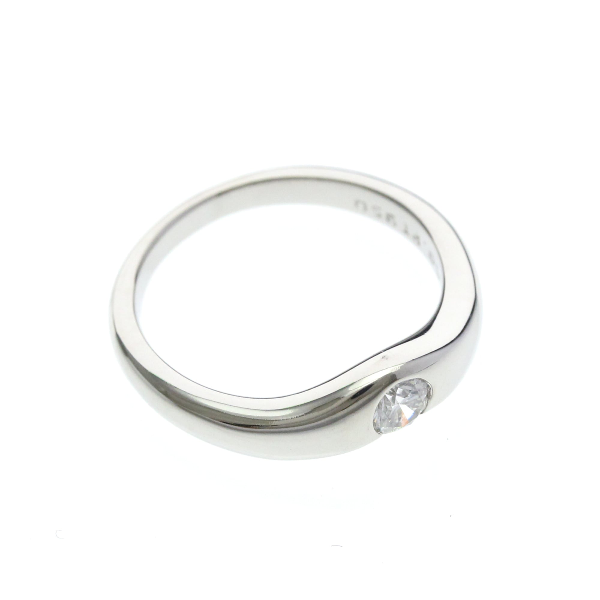 Tiffany Curved Band · Platinum · Diamond