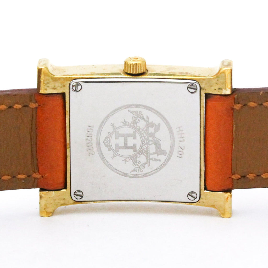 Hermès Heure H · Gold Plated · Quartz