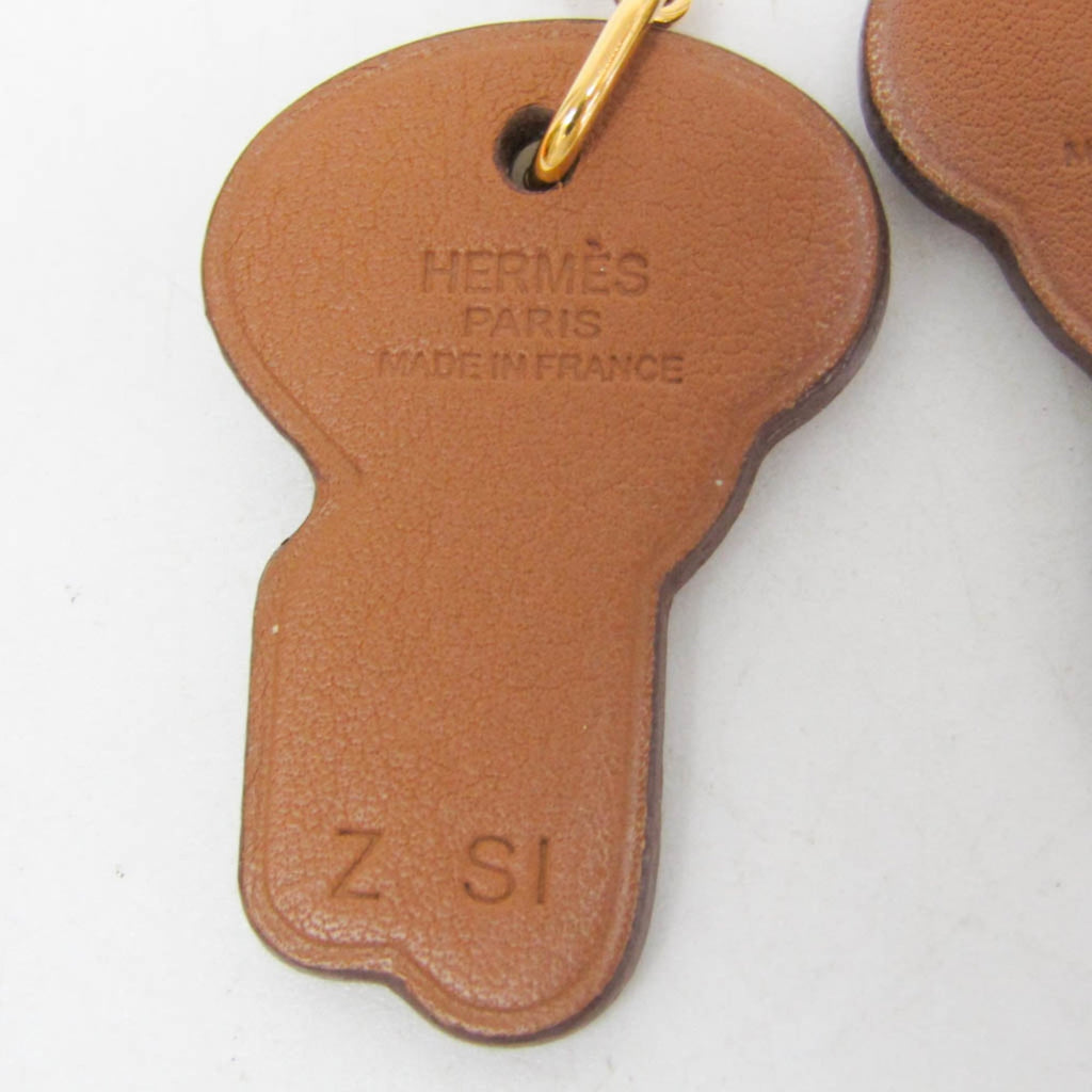 Hermès H Curiosité · Leather Drop Earrings