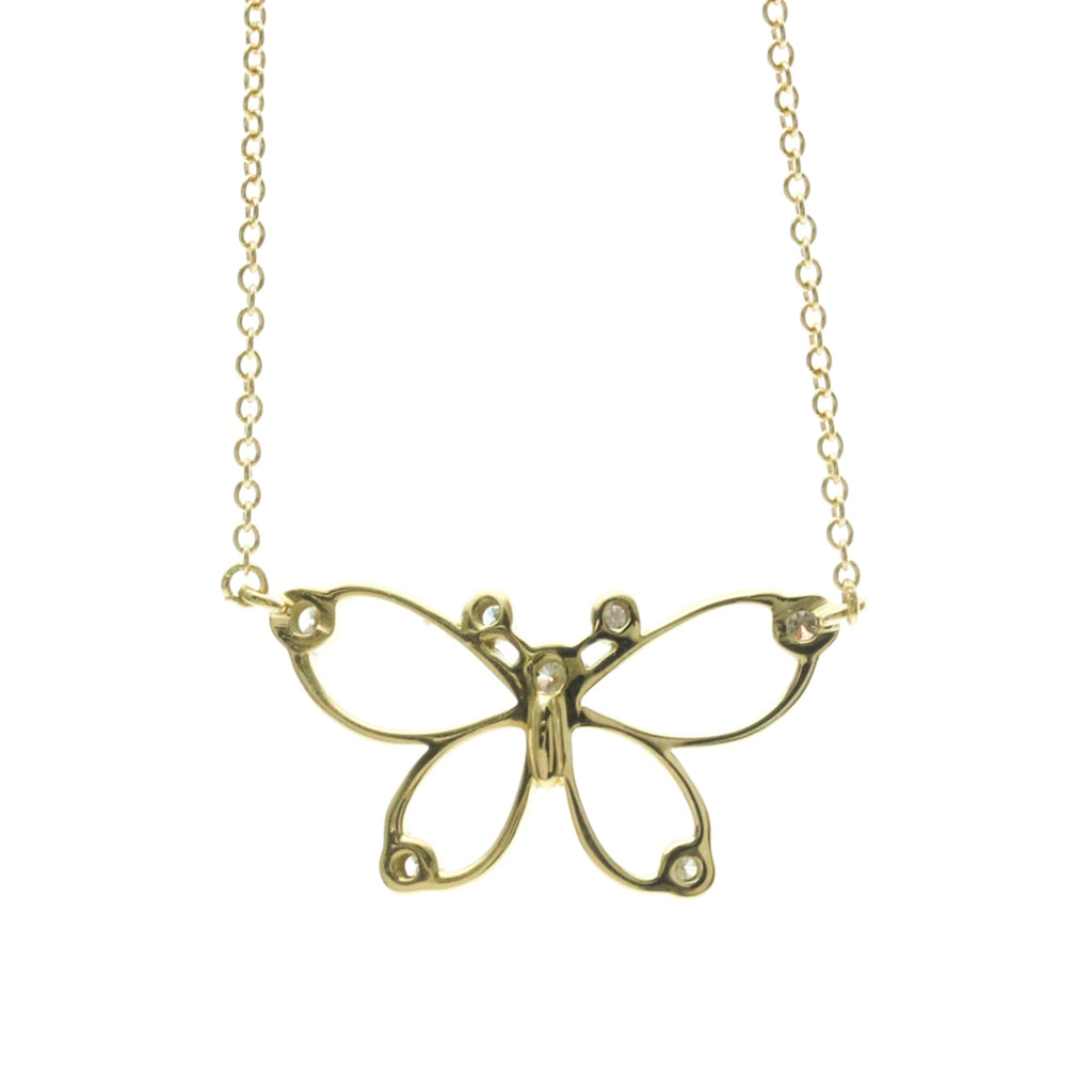 Tiffany Butterfly · Diamond · 18K Yellow Gold