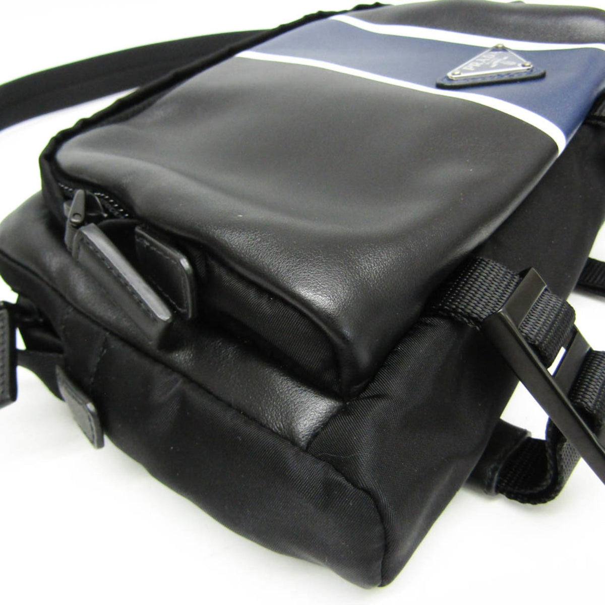 Prada Triangle Logo · Nylon Crossbody
