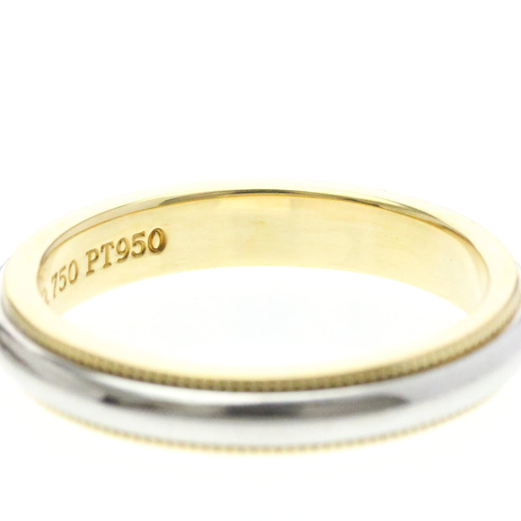 Tiffany Milgrain · Platinum & 18K Yellow Gold