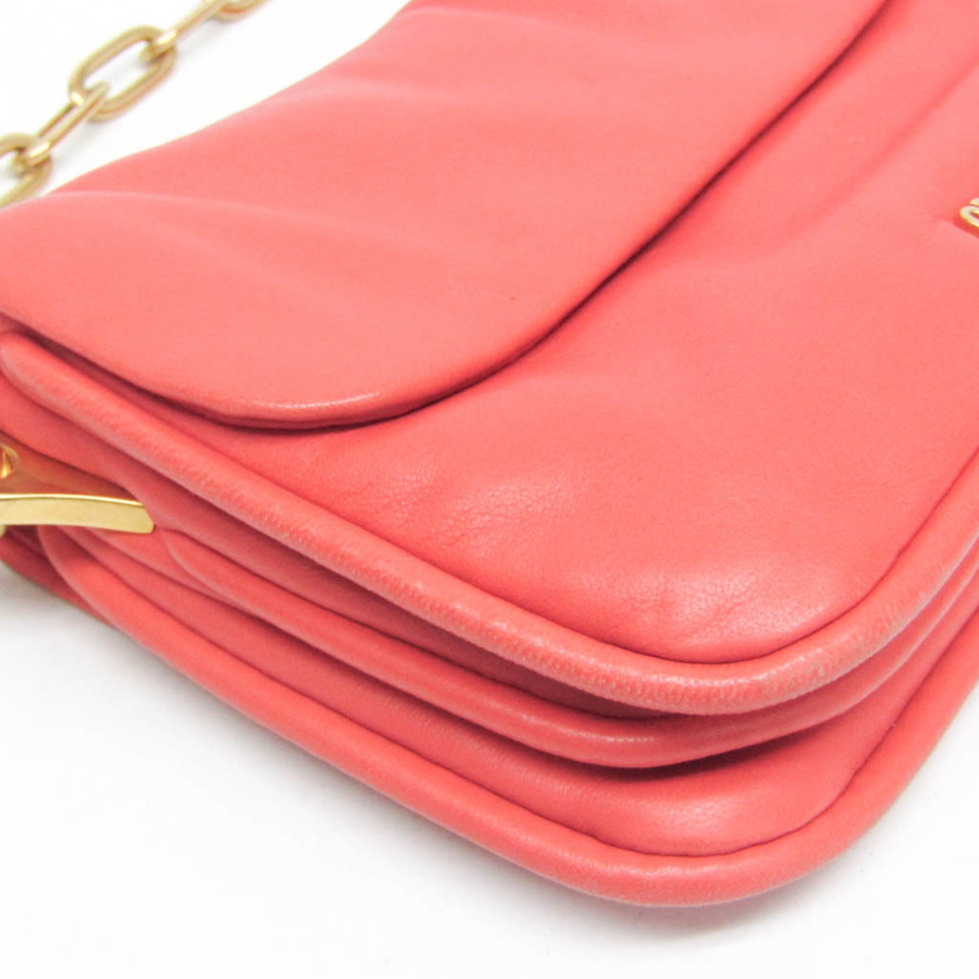 Miu Miu Chain Shoulder Pouch · Leather