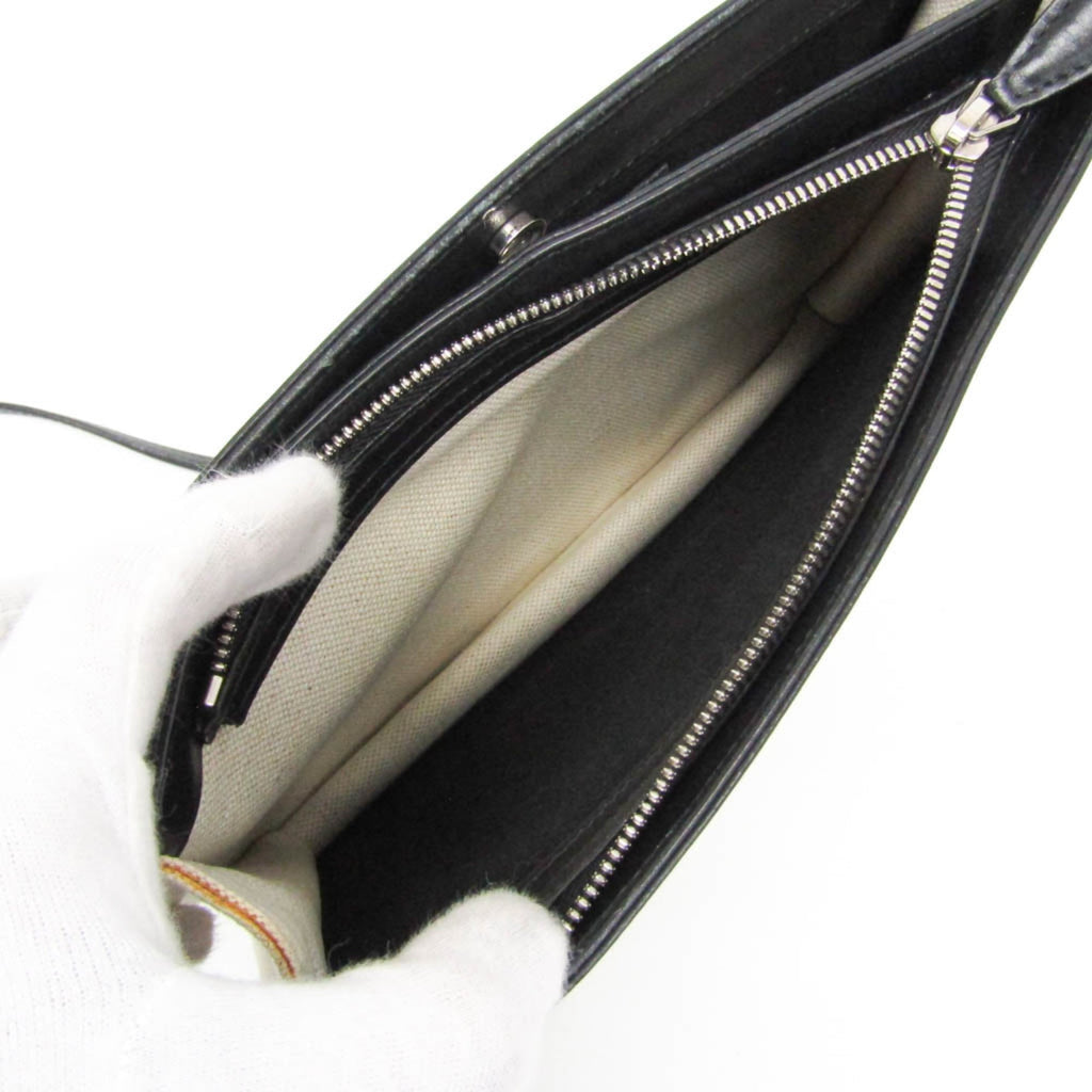 Balenciaga Navy Pochette · Canvas & Leather