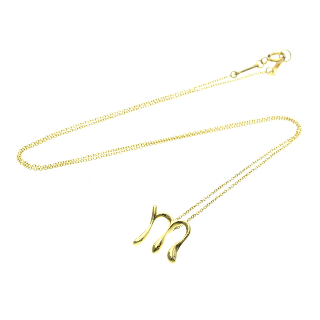Tiffany Letter M · 18K Yellow Gold