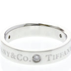 Tiffany Platinum Band · Three Diamonds