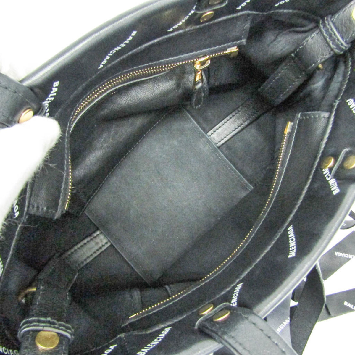 Balenciaga Laundry Cabas XS · Fringe · Leather