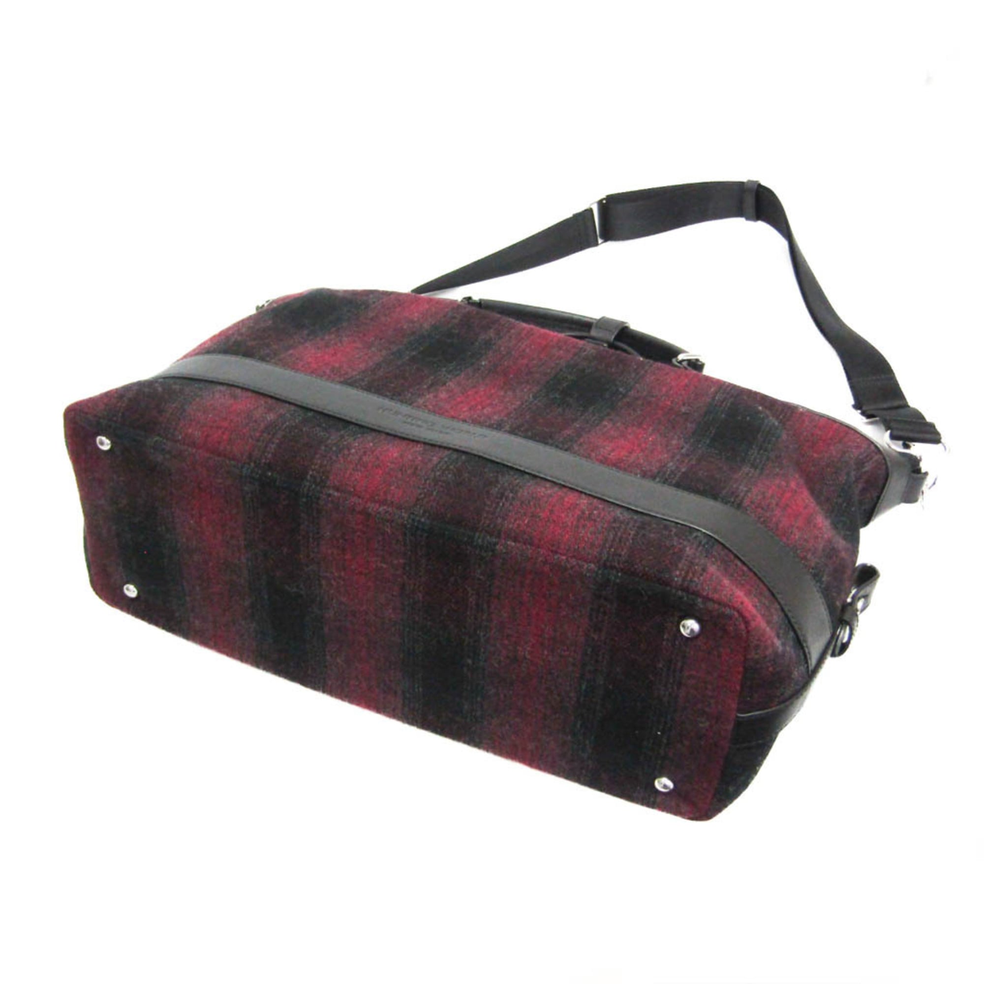 Hunting World Check · Tweed Boston Bag