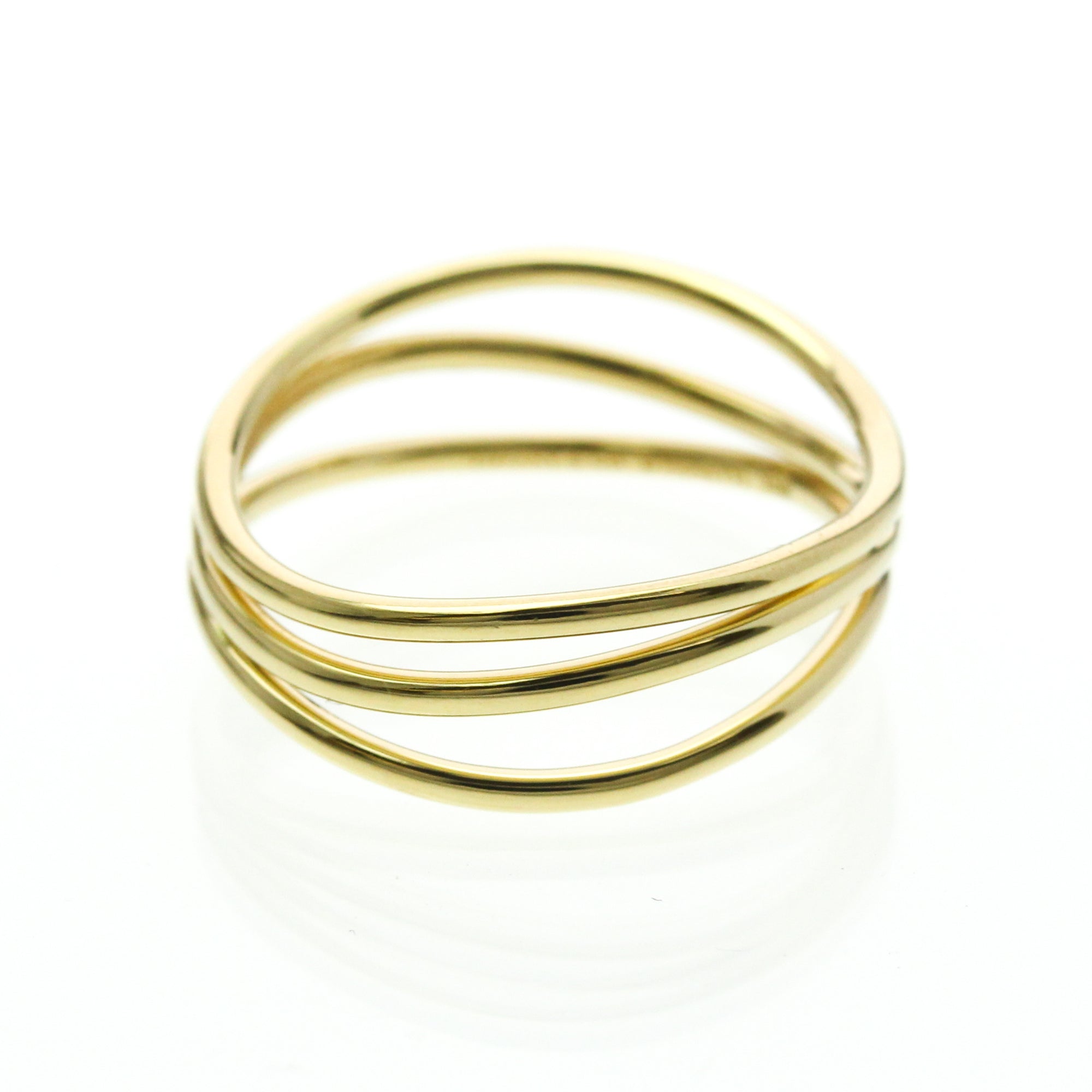 Tiffany Wave 3-Row · 18K Yellow Gold