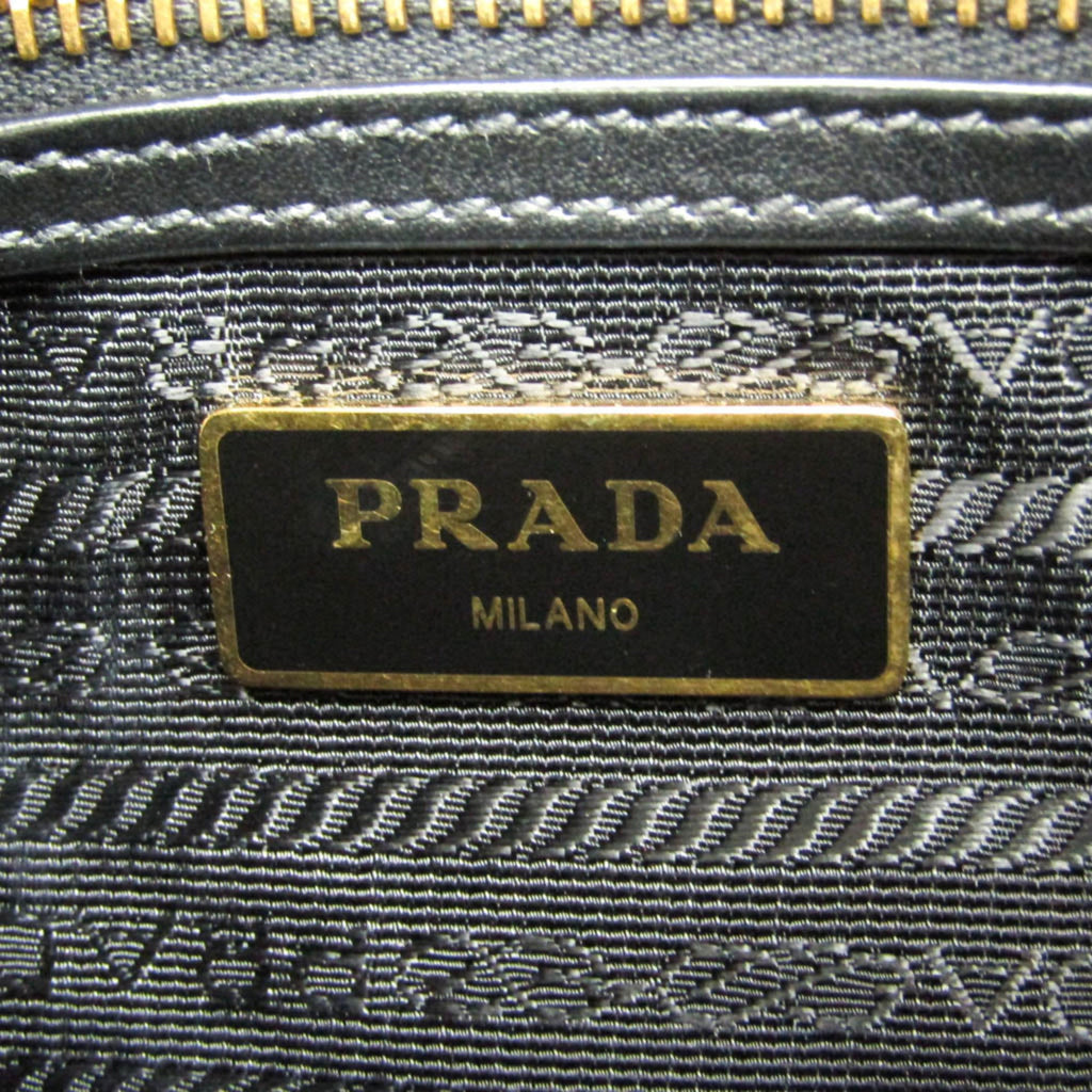 Prada Logo Jacquard · Leather