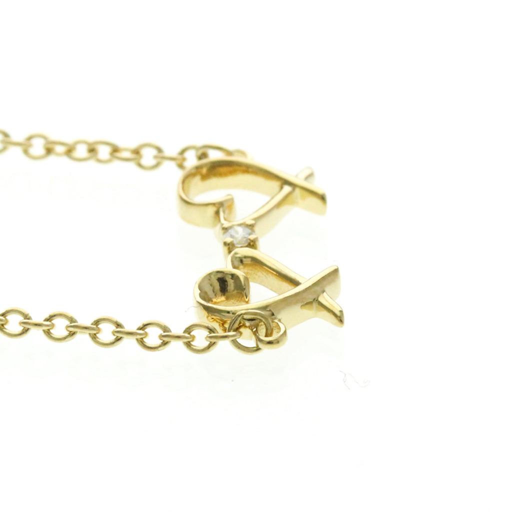 Tiffany Double Loving Heart · 18K Yellow Gold