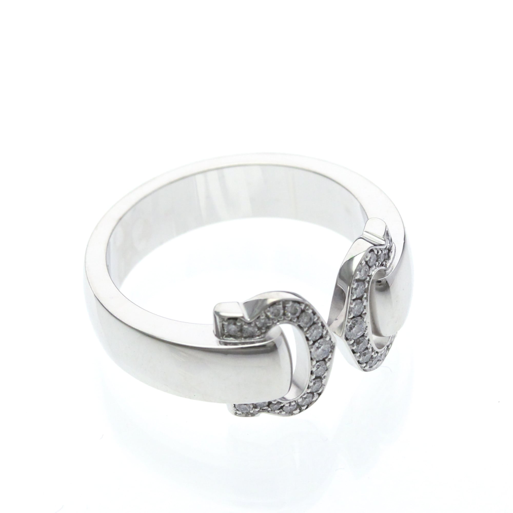 Cartier 2C Boucle · Diamond · 18K White Gold